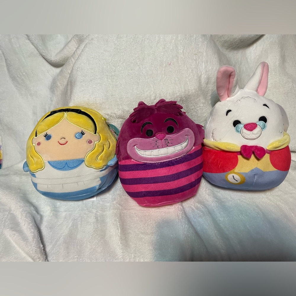 Alice in Wonderland 3pc Squishmallow Set BNWT